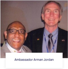 Larry Hales with the Ambassador of Jordan