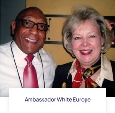 Larry Hales with Ambassador White, Europe