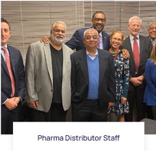 Larry Hales with Pharma Distributor staff