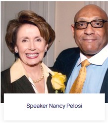 Larry Hales with Speaker Nancy Pelosi
