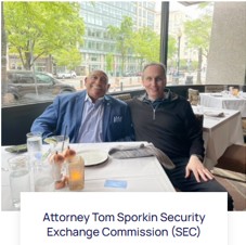 Larry Hales with Attorney Tom Sporkin, Securities and Exchange Commission (SEC)