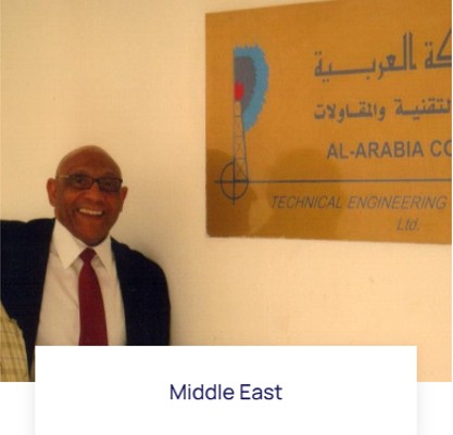 Larry Hales at Al-Arabia Technical Engineering in the Middle East