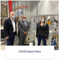 Visit to a COVID mask production plant