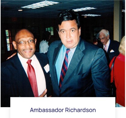 Larry Hales with Ambassador Richardson